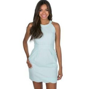 Lauren James “the landry” seersucker powder blue